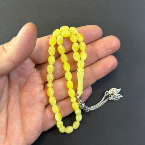 Kaliningrad Damla Kehribar Tespih 6*8 (mm)-5