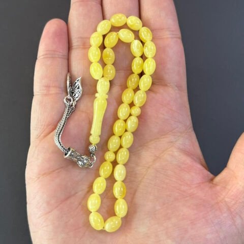 Kaliningrad Damla Kehribar Tespih 6*8 (mm)-5