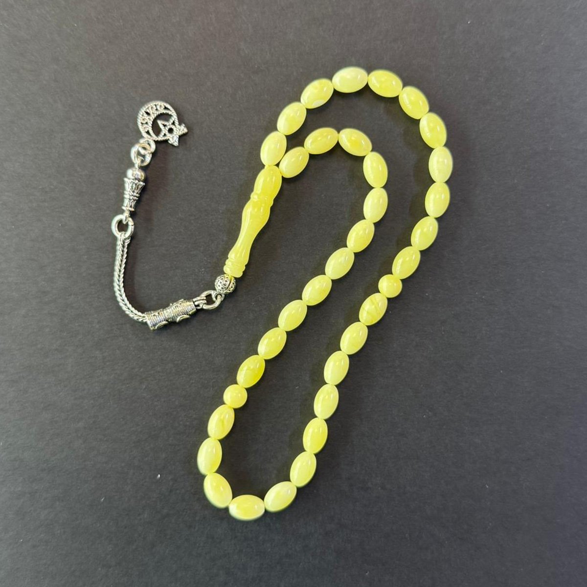 Kaliningrad Damla Kehribar Tespih 5*8 (mm)-1