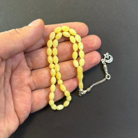 Kaliningrad Damla Kehribar Tespih 5*8 (mm)-1