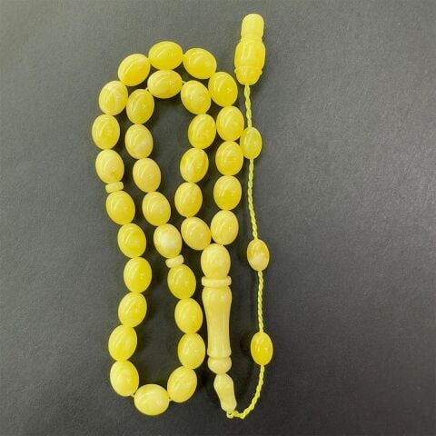 Sistemli Kaliningrad Damla Kehribar Beyzi Tespih 7*8,5 (mm)