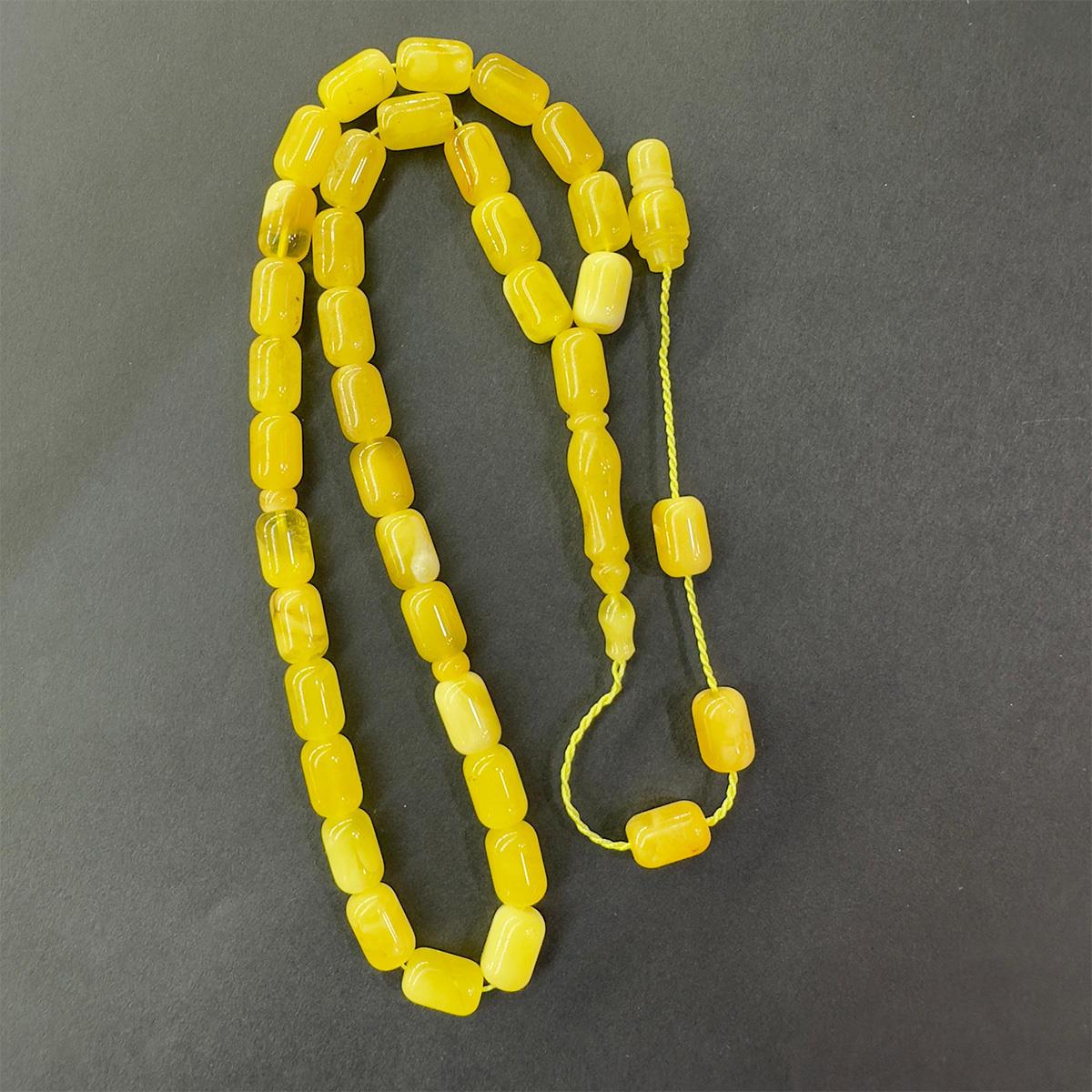 Sistemli Kaliningrad Damla Kehribar Kapsül Tespih 7*10.5 (mm)