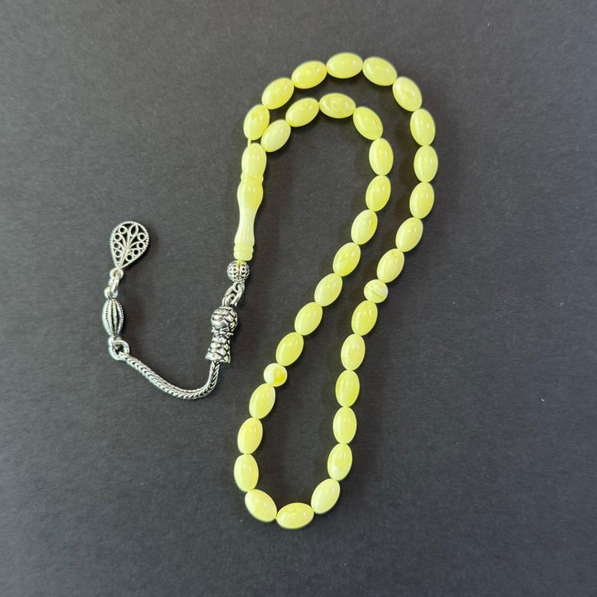 Kaliningrad Damla Kehribar Tespih 5*8 (mm)-3