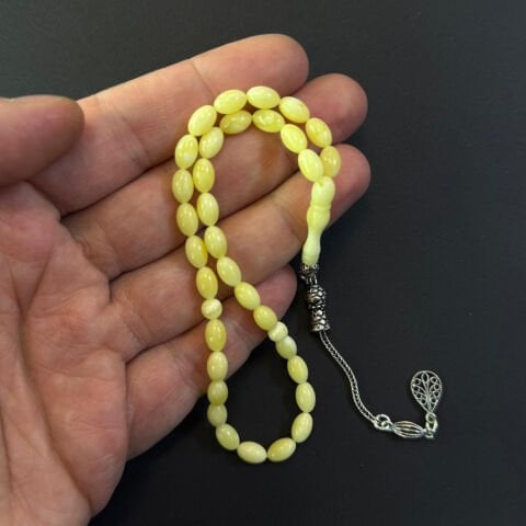 Kaliningrad Damla Kehribar Tespih 5*8 (mm)-3