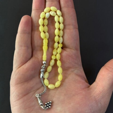 Kaliningrad Damla Kehribar Tespih 5*8 (mm)-5