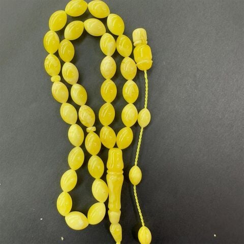 Sistemli Kaliningrad Damla Kehribar Beyzi Tespih 7,5*11 (mm)