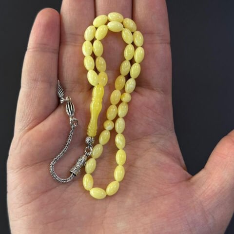 Kaliningrad Damla Kehribar Tespih 5*8 (mm)-4