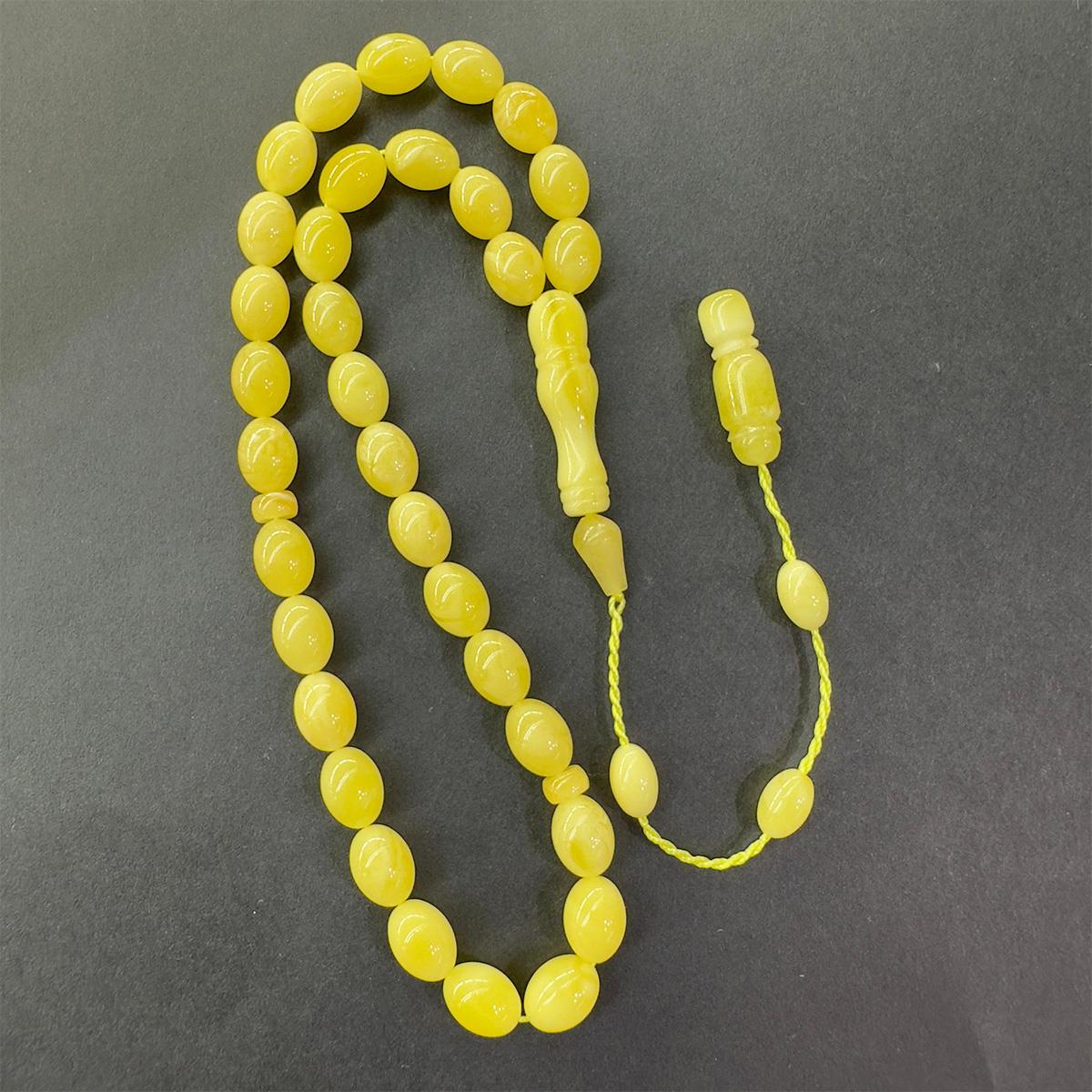 Sistemli Kaliningrad Damla Kehribar Beyzi Tespih 6,5*9 (mm)