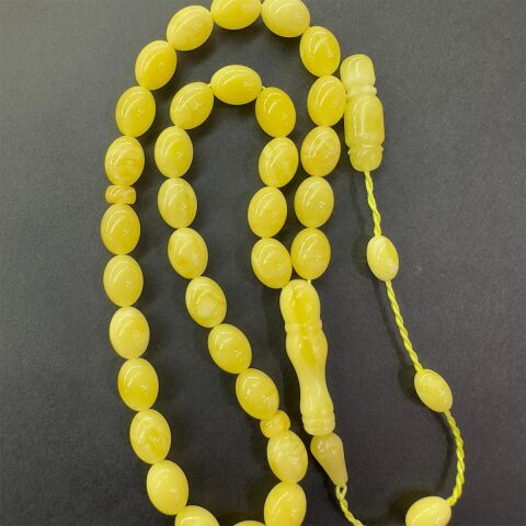 Sistemli Kaliningrad Damla Kehribar Beyzi Tespih 6,5*9 (mm)