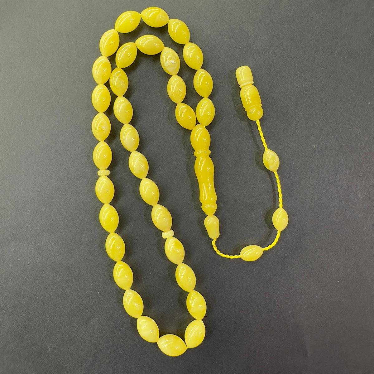 Sistemli Kaliningrad Damla Kehribar Beyzi Tespih 7*10,5 (mm)