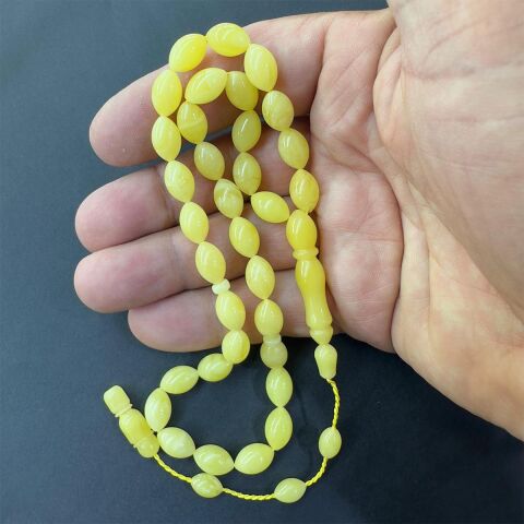 Sistemli Kaliningrad Damla Kehribar Beyzi Tespih 7*10,5 (mm)