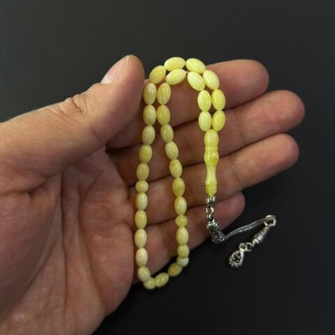 Akça Kaliningrad Damla Kehribar Tespih 5*8 (mm)-1