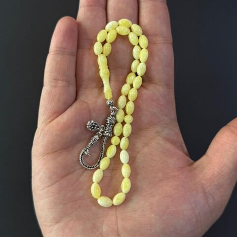 Akça Kaliningrad Damla Kehribar Tespih 5*8 (mm)-1