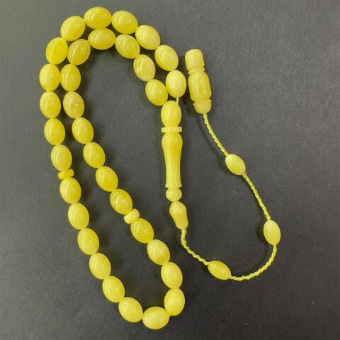 Sistemli Kaliningrad Damla Kehribar Beyzi Tespih 6*8,5 (mm)