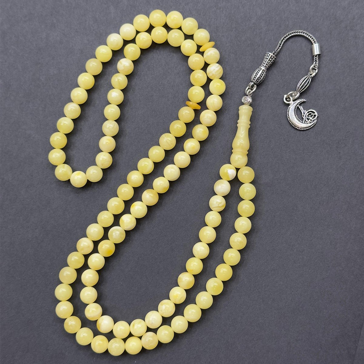 99 luk Kaliningrad Damla Kehribar Tespih 6,5 (mm)