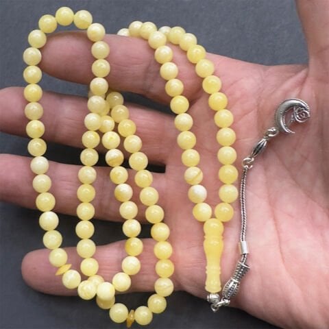 99 luk Kaliningrad Damla Kehribar Tespih 6,5 (mm)