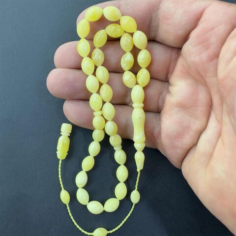 Sistemli Kaliningrad Damla Kehribar Beyzi Tespih 6,5*9,5 (mm)