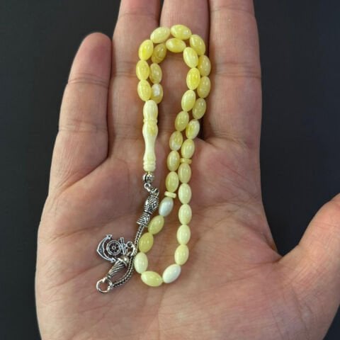 Akça Kaliningrad Damla Kehribar Tespih 5*8 (mm)-2