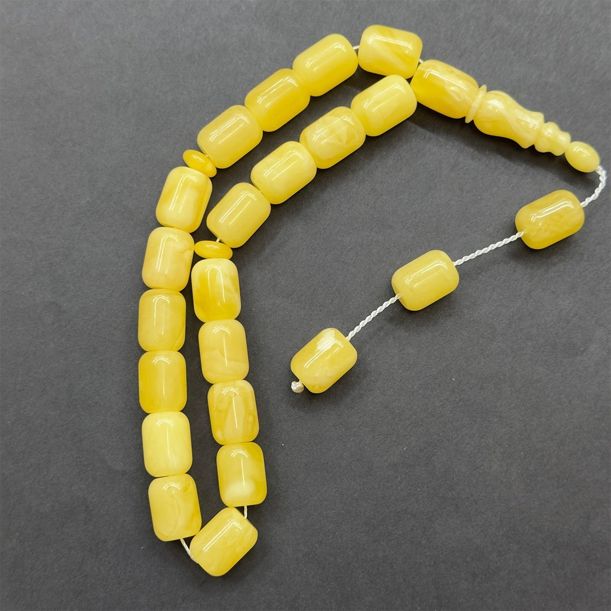 Maskot Kaliningrad Damla Kehribar Tespih 10*13 (mm)