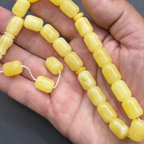 Maskot Kaliningrad Damla Kehribar Tespih 10*13 (mm)