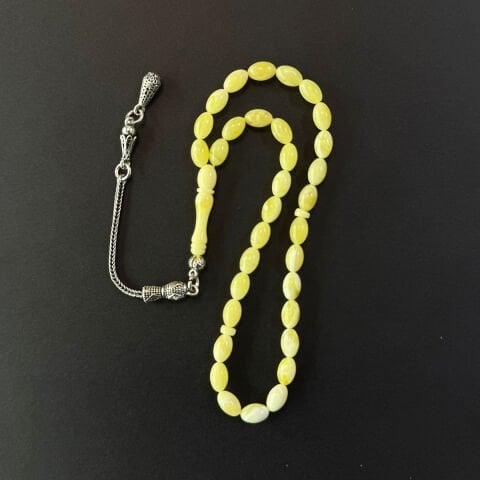 Akça Kaliningrad Damla Kehribar Tespih 5*8 (mm)-3