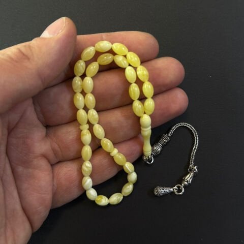 Akça Kaliningrad Damla Kehribar Tespih 5*8 (mm)-3