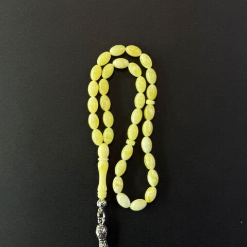 Akça Kaliningrad Damla Kehribar Tespih 5*8 (mm)-3