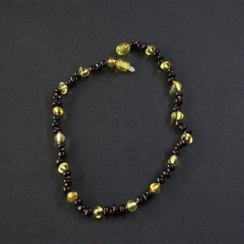 Damla Kehribar Karma Çocuk Kolye 5 (gr)