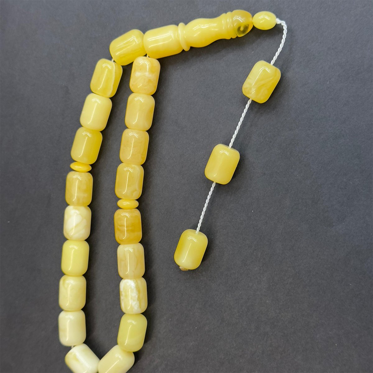 Maskot Kaliningrad Damla Kehribar Tespih 10*13 (mm)