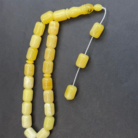 Maskot Kaliningrad Damla Kehribar Tespih 10*13 (mm)