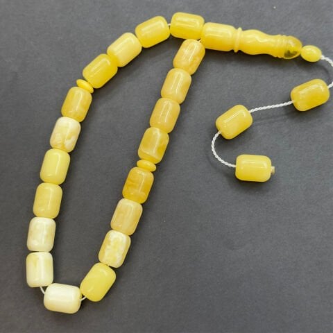 Maskot Kaliningrad Damla Kehribar Tespih 10*13 (mm)