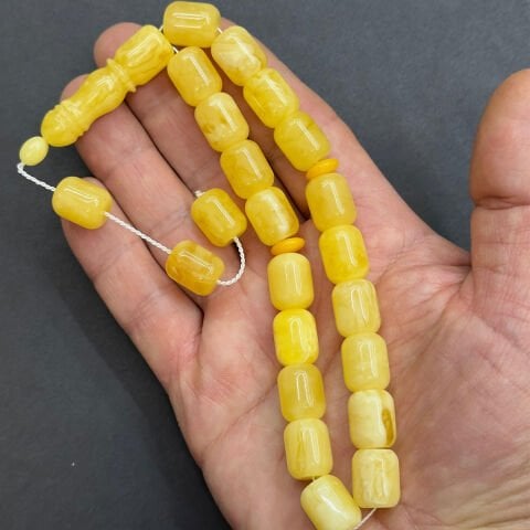 Maskot Kaliningrad Damla Kehribar Tespih 11*13,5 (mm)