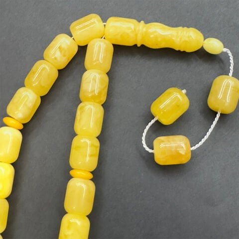 Maskot Kaliningrad Damla Kehribar Tespih 11*13,5 (mm)