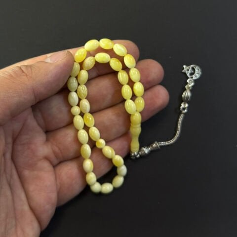 Akça Kaliningrad Damla Kehribar Tespih 5,5*8 (mm)