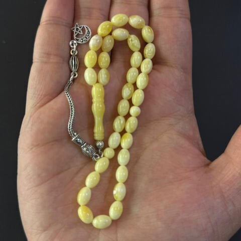 Akça Kaliningrad Damla Kehribar Tespih 5,5*8 (mm)