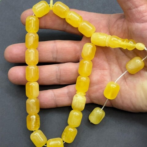 Maskot Kaliningrad Damla Kehribar Tespih 12*14,5 (mm)