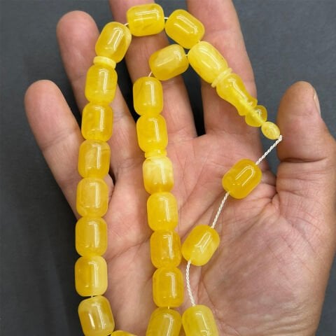 Maskot Kaliningrad Damla Kehribar Tespih 12*14,5 (mm)