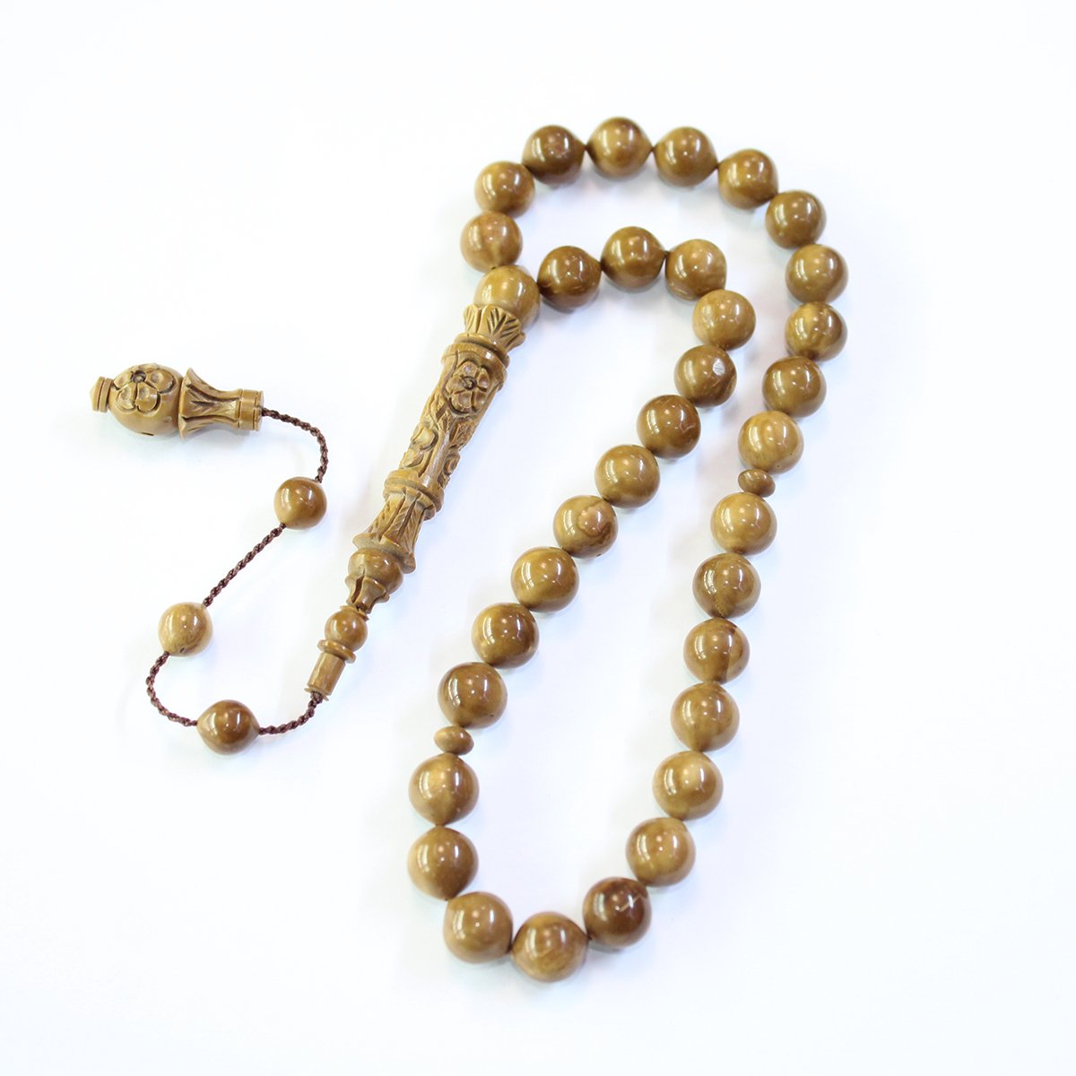 Yerli Atölye İşçiliği Oyma Kuka Tespih 10 (mm)