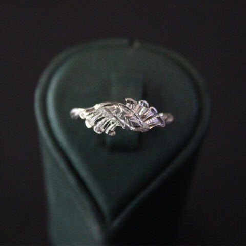 Gümüş El Yapımı Burma Yüzük - 1