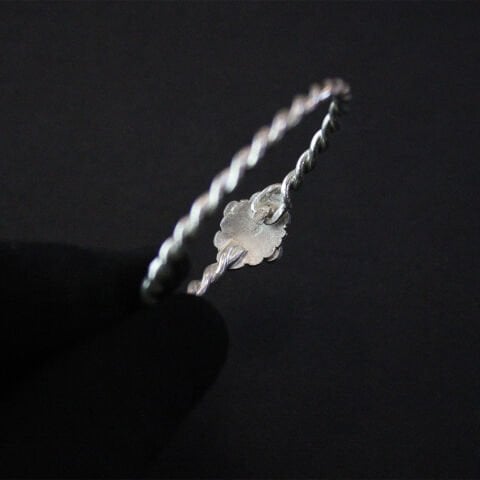 Çocuk Gümüş El Yapımı Erzurum Burma Bilezik