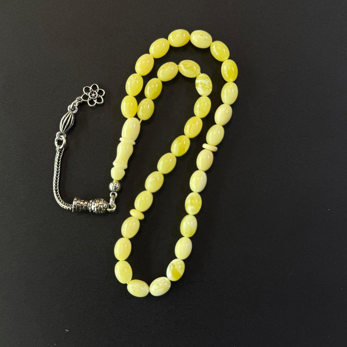 Akça Kaliningrad Damla Kehribar Tespih 6*8 (mm)