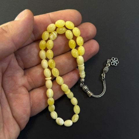 Akça Kaliningrad Damla Kehribar Tespih 6*8 (mm)