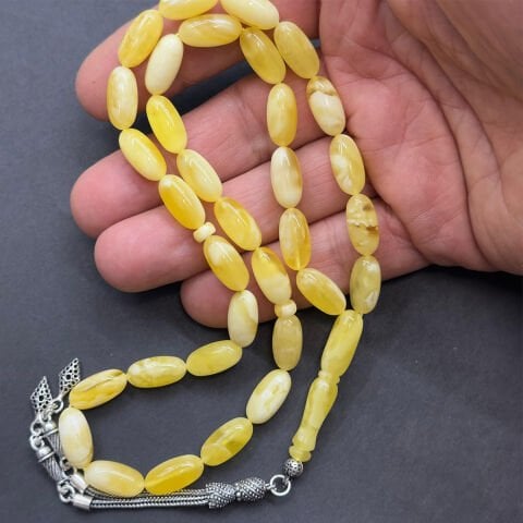 Kaliningrad Damla Kehribar Kapsül Tespih 7*14 (mm)