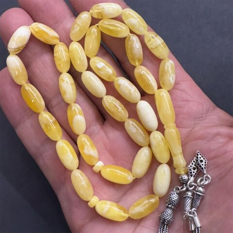 Kaliningrad Damla Kehribar Kapsül Tespih 7*14 (mm)