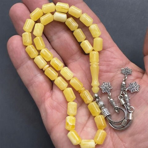 Kaliningrad Damla Kehribar Kapsül Tespih 7*10,5 (mm)