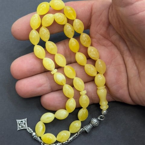 Kaliningrad Damla Kehribar Beyzi Tespih 8*12 (mm)