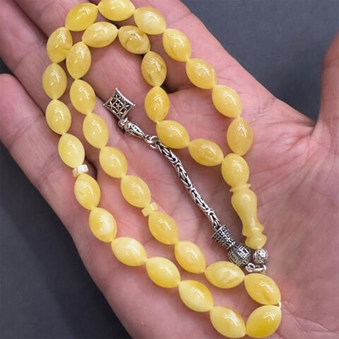 Kaliningrad Damla Kehribar Beyzi Tespih 8*12 (mm)