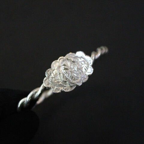 Çift Gümüş El Yapımı Erzurum Burma Bilezik