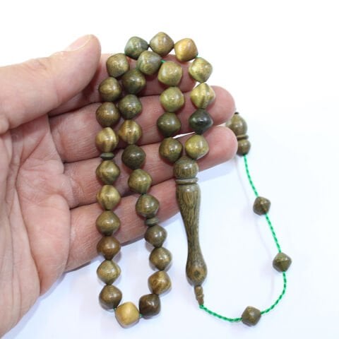 Yeşil Pelesenk İstanbul Kesim Tespih 9,5 (mm)