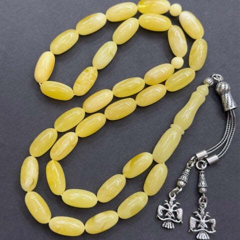 Kaliningrad Damla Kehribar Kapsül Tespih 7*14 (mm)